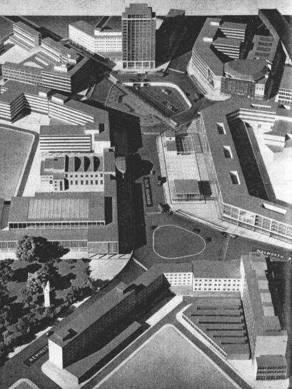 Model of the Elephant & Castle proposals from 1956 (image: Thecarandtheelephant)
