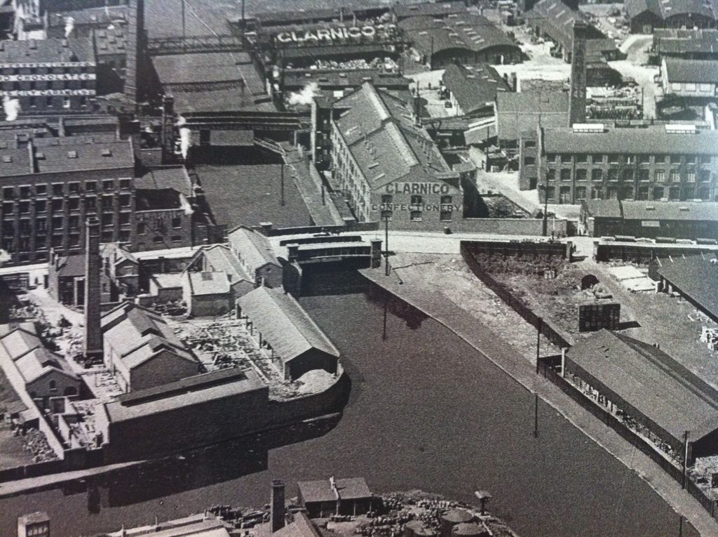 Historical image of Fish Island - an industrial zone of the Victorian age