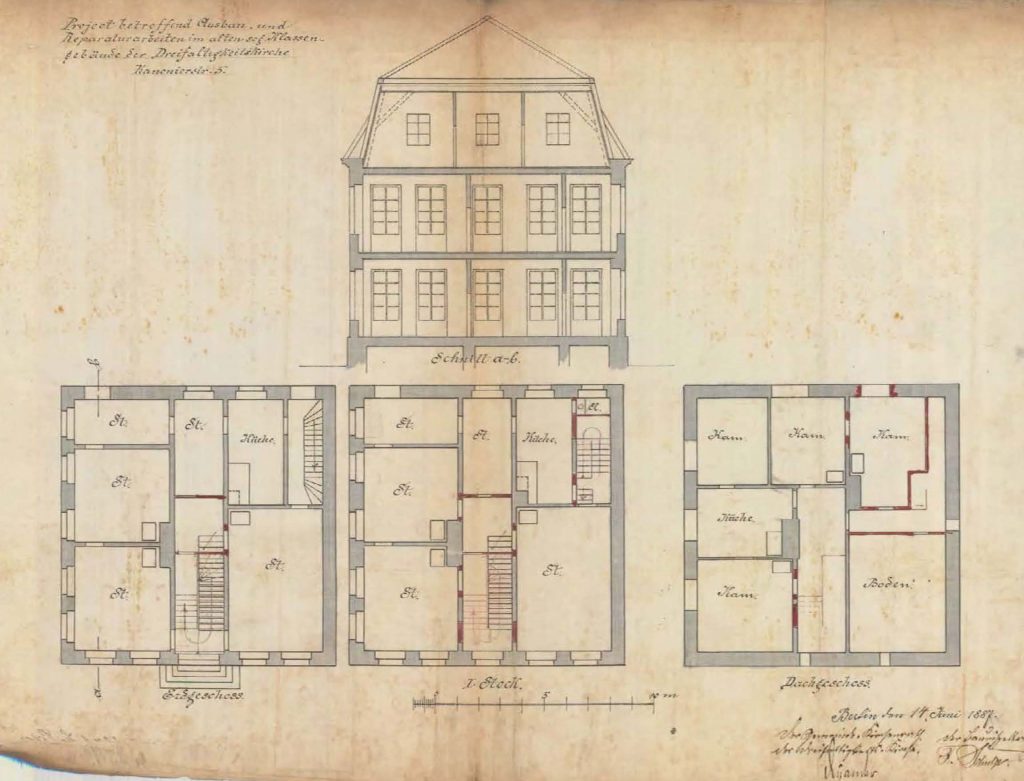 Plans and Elevation, 1887