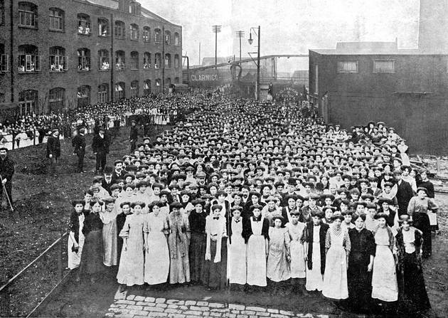 Clarnico Sweet Factory in Hackney, around 1908