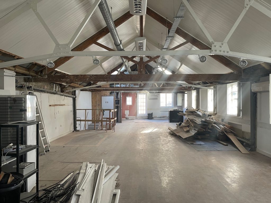 First floor showing existing stair position