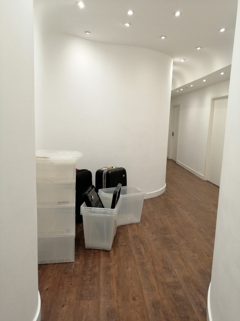 Former view to ground floor entrance showing extensive partitioning